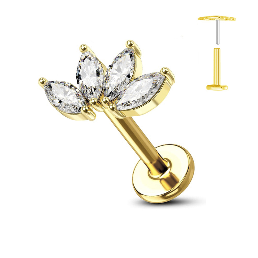 ASTM F136 G23 Titanium Flower  – обзор и цена Belly Bar Titanium