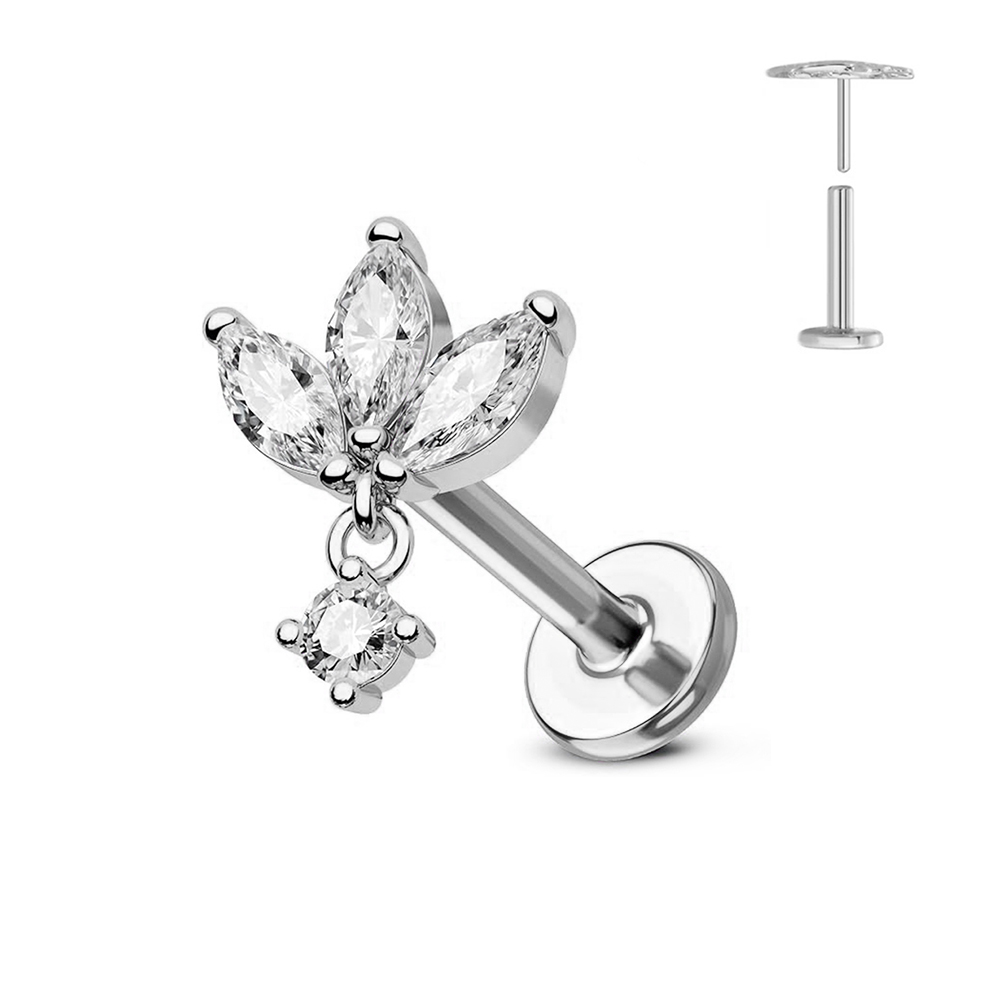 ASTM F136 G23 Titanium Flower  – обзор и цена Belly Bar Titanium