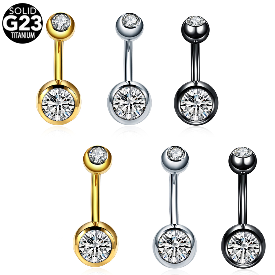 1PC Titanium Piercings 14G Nav – обзор и цена Belly Bar Titanium