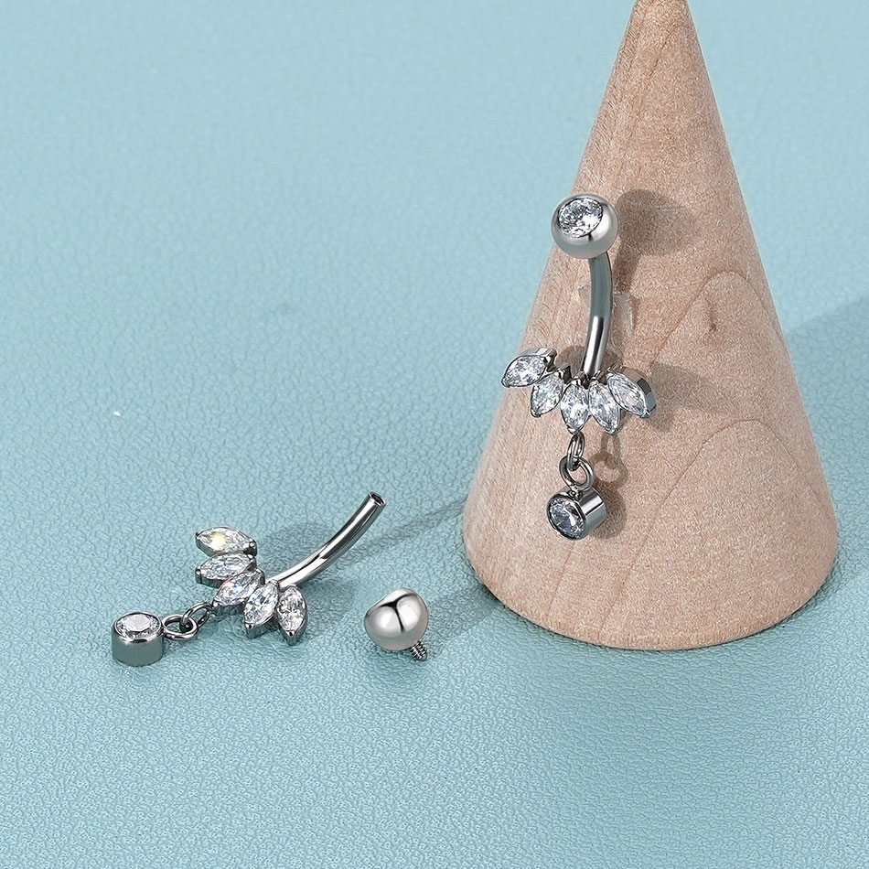 1PC Titanium Belly Button Ring – обзор и цена Belly Bar Titanium