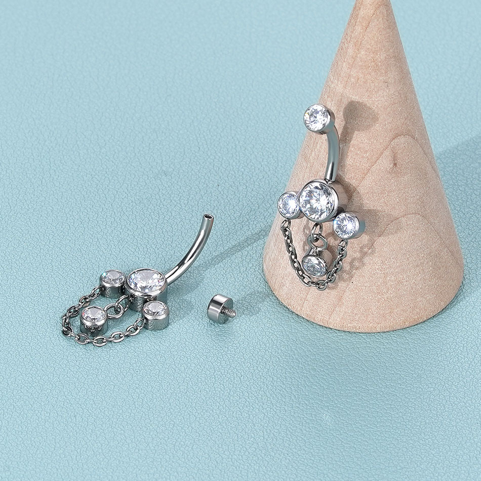 1PC Titanium Belly Button Ring – обзор и цена Belly Bar Titanium