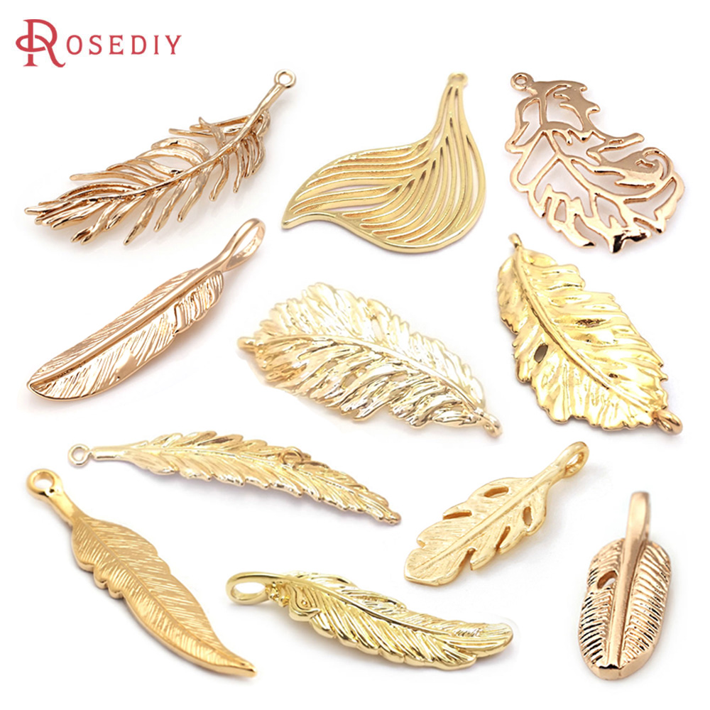 18K Gold Color Brass Feather C – обзор и цена Body Jewelry High Quality