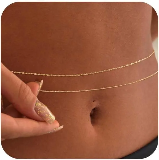 14k Gold Plated 26-33Inch Adju – обзор и цена Body Jewelry Waterproof