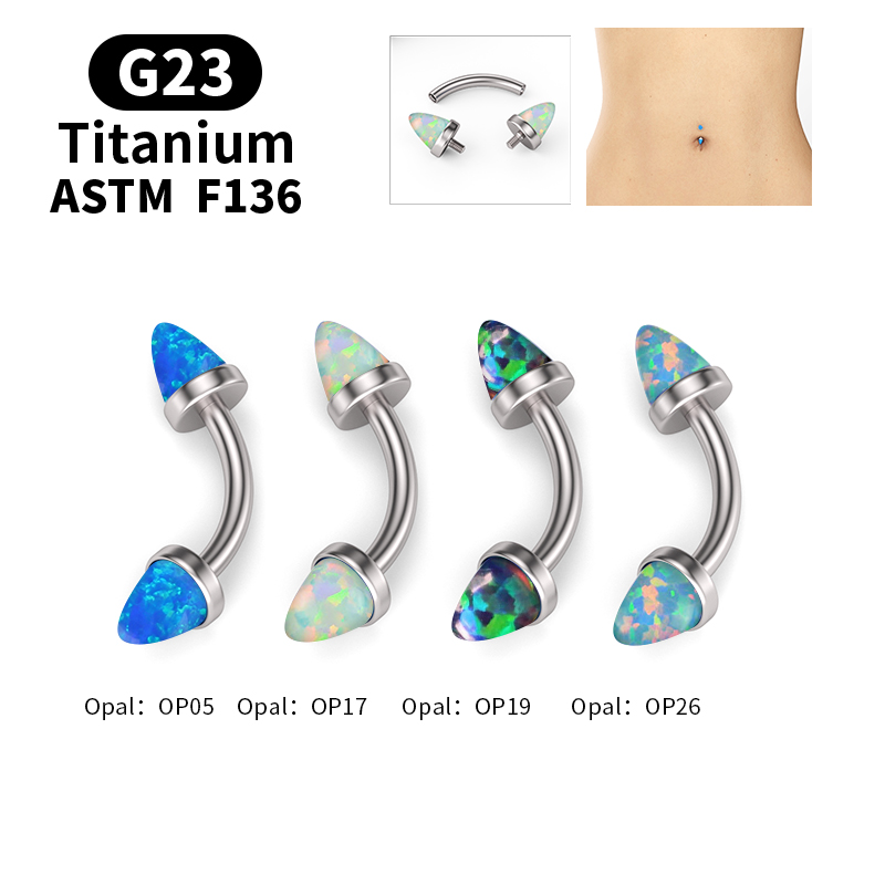 G23 Titanium Exquisite Opal Be – обзор и цена Belly Bar Titanium