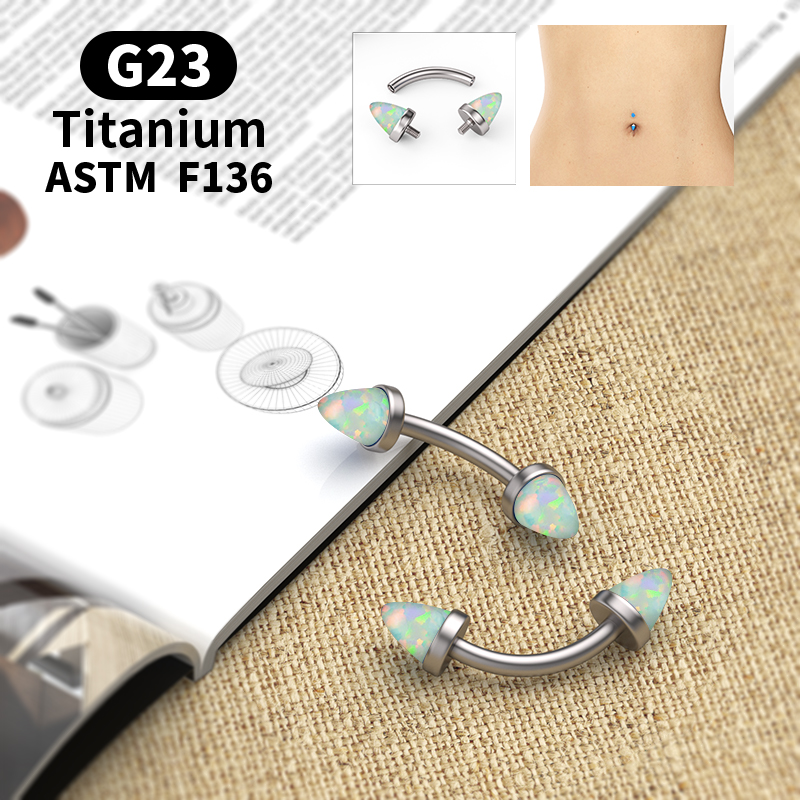 G23 Titanium Exquisite Opal Be – обзор и цена Belly Bar Titanium