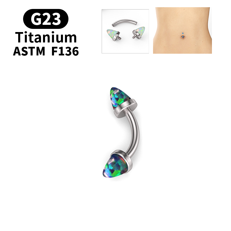 G23 Titanium Exquisite Opal Be – обзор и цена Belly Bar Titanium