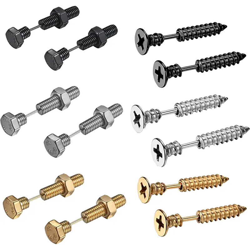 2-3 Pairs Punk Pointed Screw B – обзор и цена Body Jewelry Changing Kit