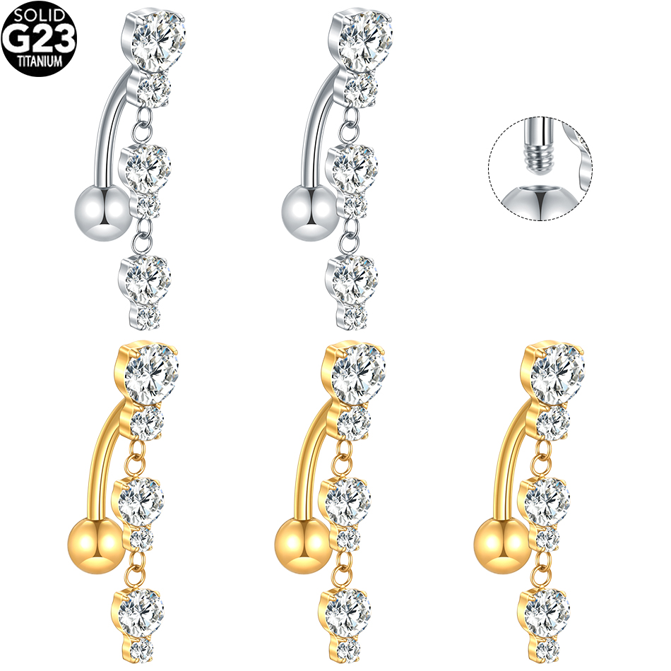 1/5PCS Titanium Reversed Bar C – обзор и цена Belly Bar Titanium