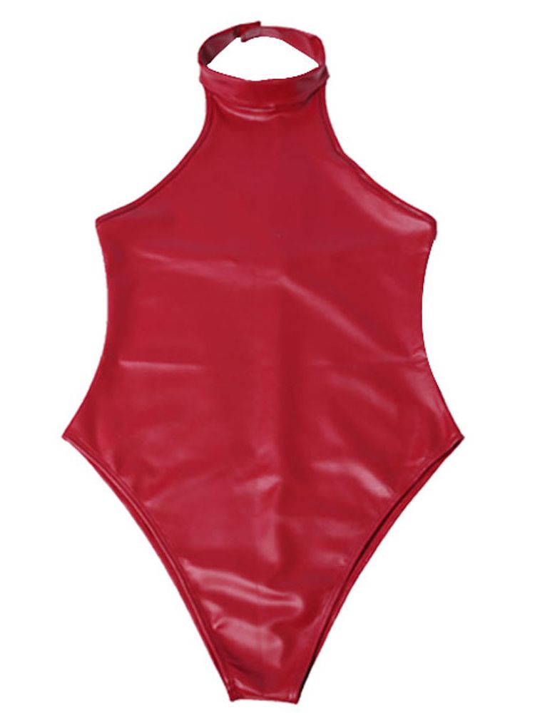 Faux Latex PU Leather Catsuit  – обзор и цена Body Jewelry Waterproof